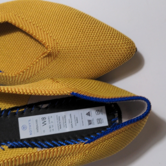 ROTHY'S THE POINT MARIGOLD WOMEN'S FLAT SHOE - Picture 12 of 15